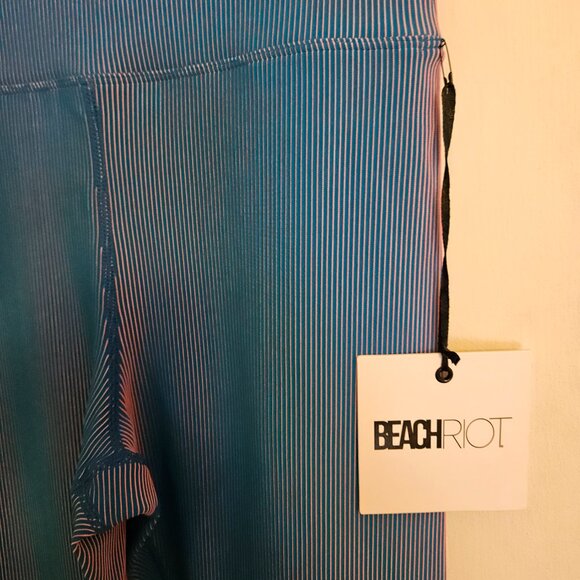 Beach Riot Taylor Legging Two Tone Rib Pink Blue (Size M) - Picture 4 of 10
